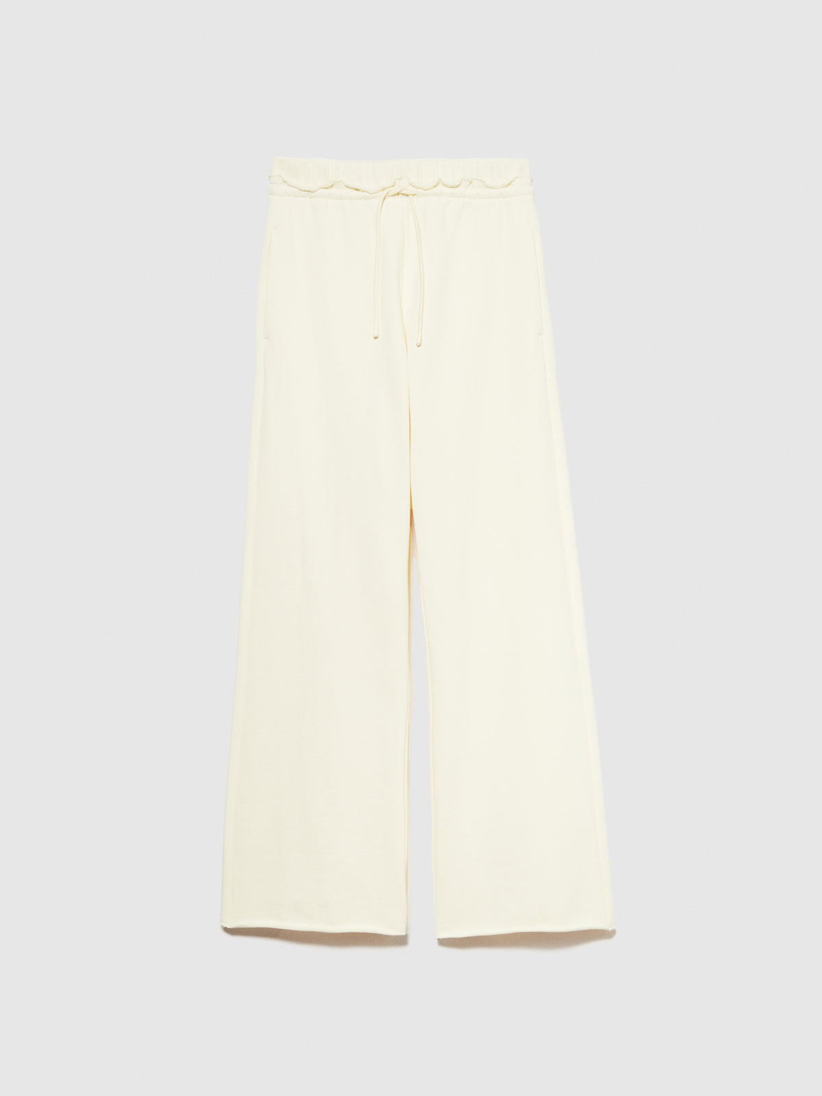 Pantaloni flare in felpa