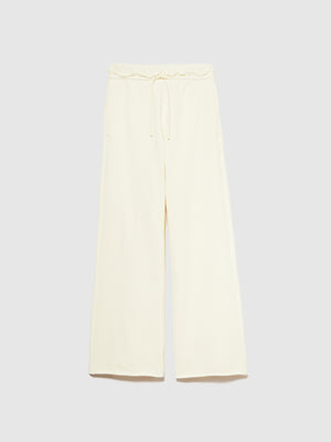 Pantaloni flare in felpa