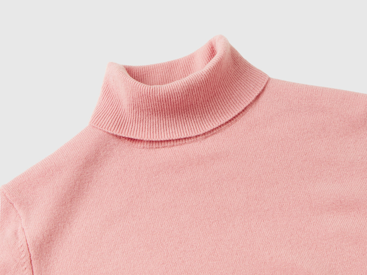 Maglione dolcevita in pura lana Merino