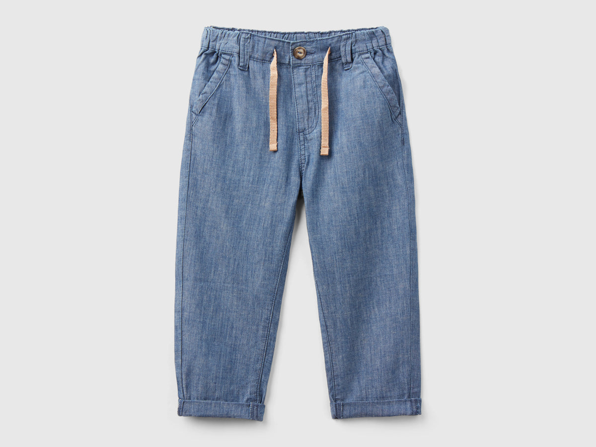 Chino carrot fit in misto lino