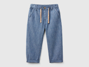 Chino carrot fit in misto lino