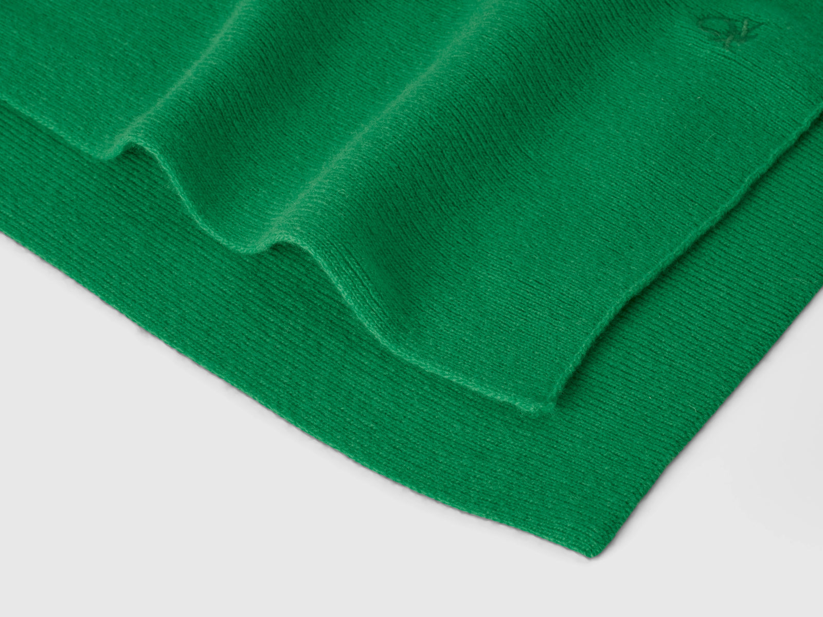 Sciarpa in misto lana da bambino verde 2 | Benetton Outlet