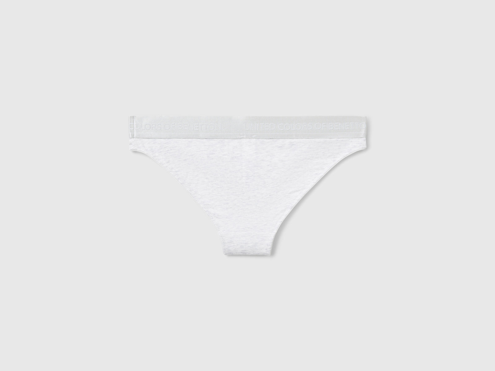 Slip in cotone bio stretch da donna grigio 2 | Benetton Outlet