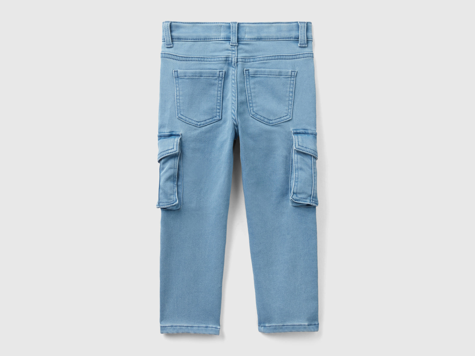 Jeans slim fit con tasconi da bimbo blu 2 | Benetton Outlet