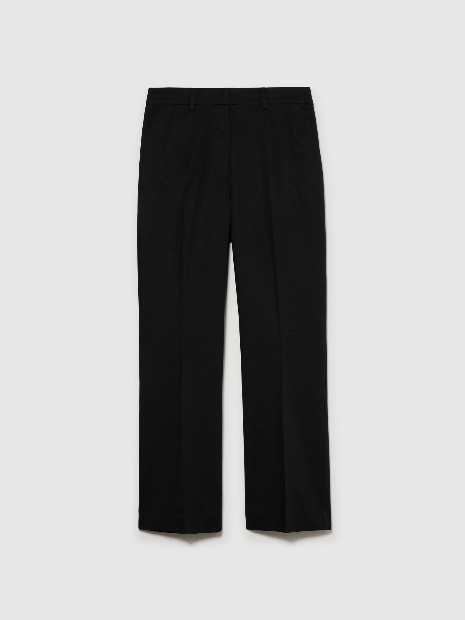 Pantaloni a vita alta da donna nero | Sisley Outlet