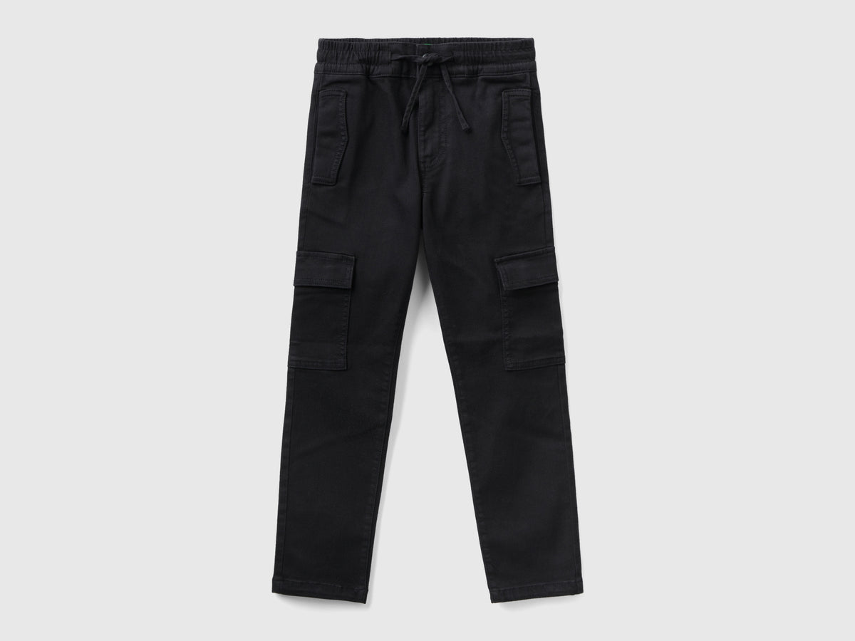 Pantaloni cargo con coulisse