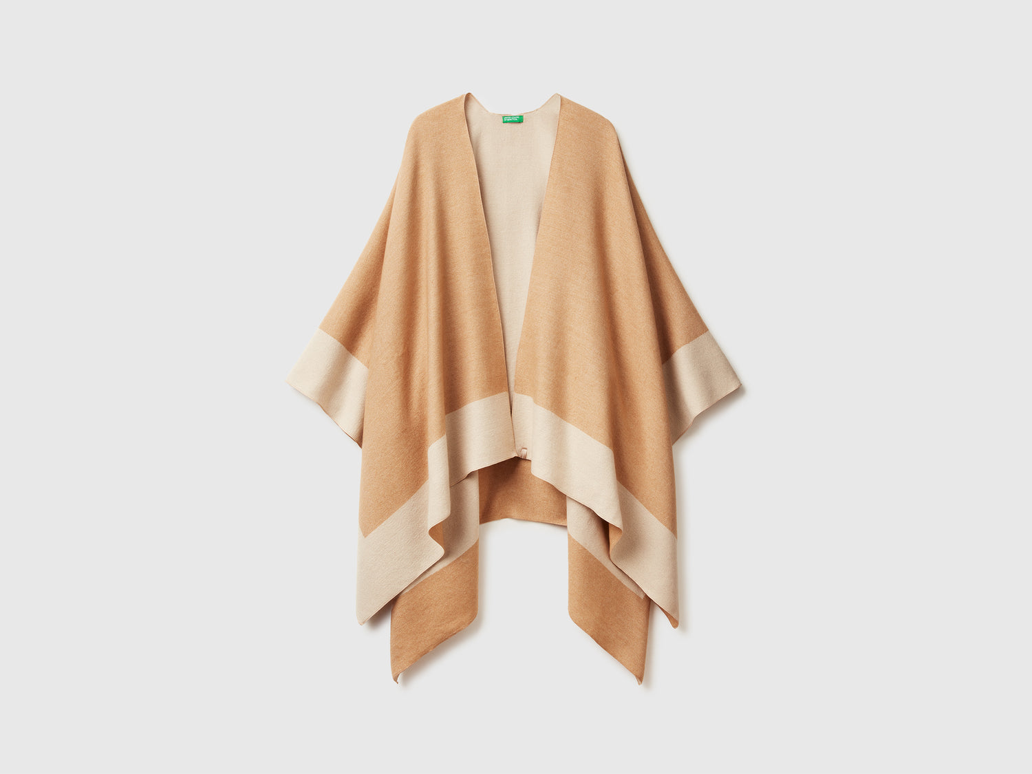 Mantella reversibile da donna cammello | Benetton Outlet