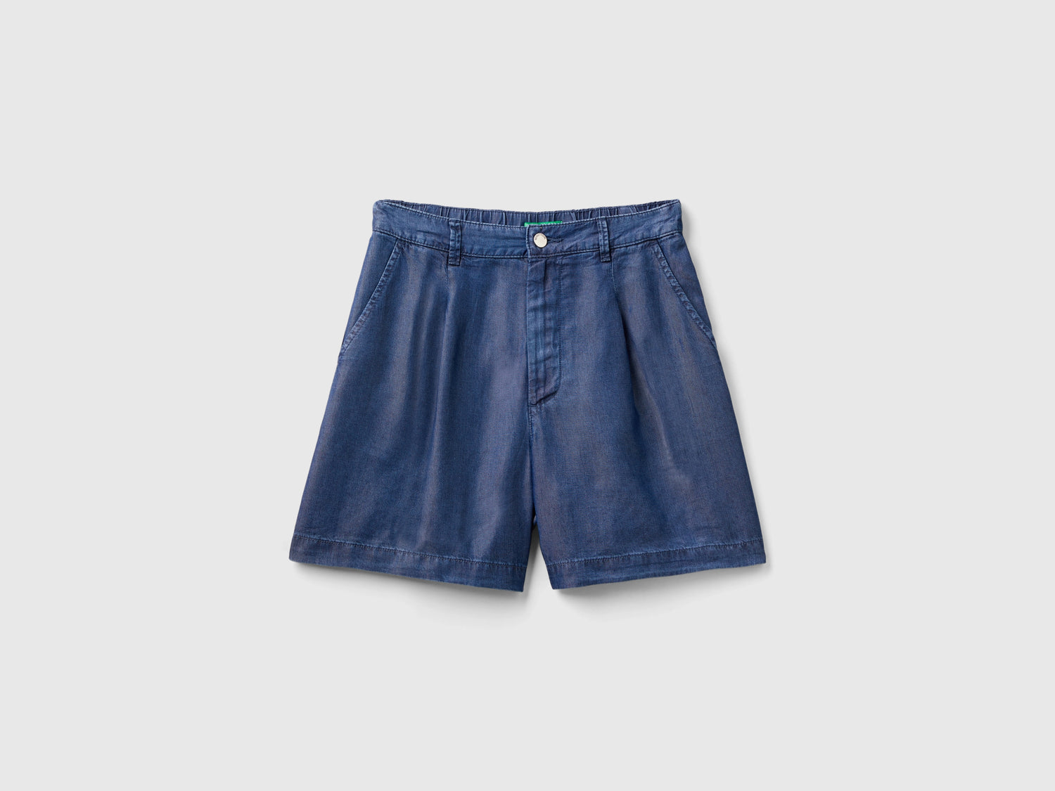 Shorts in viscosa da donna blu scuro | Benetton Outlet