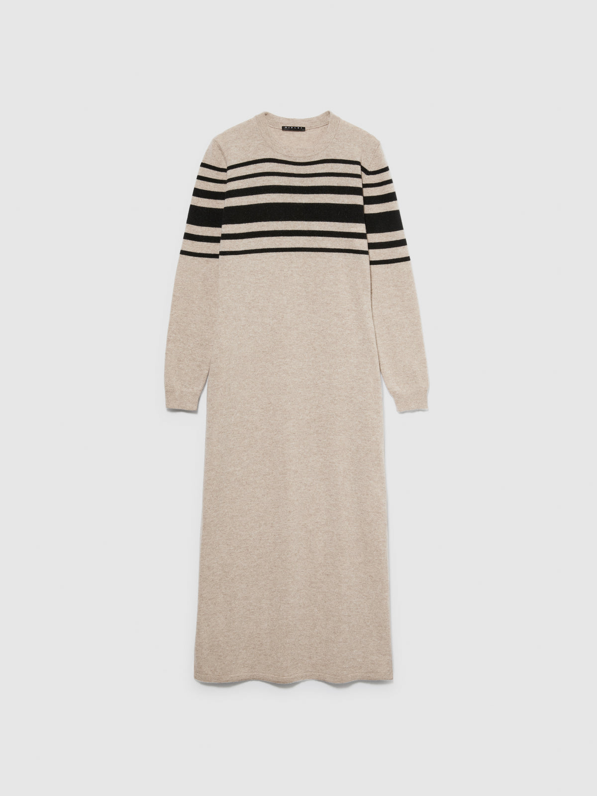 Vestito in maglia con righe