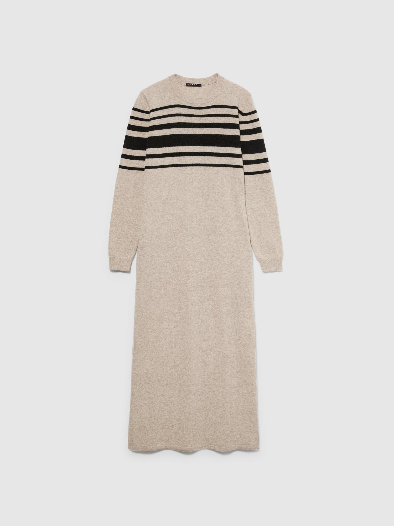 Vestito in maglia con righe da donna beige | Sisley Outlet