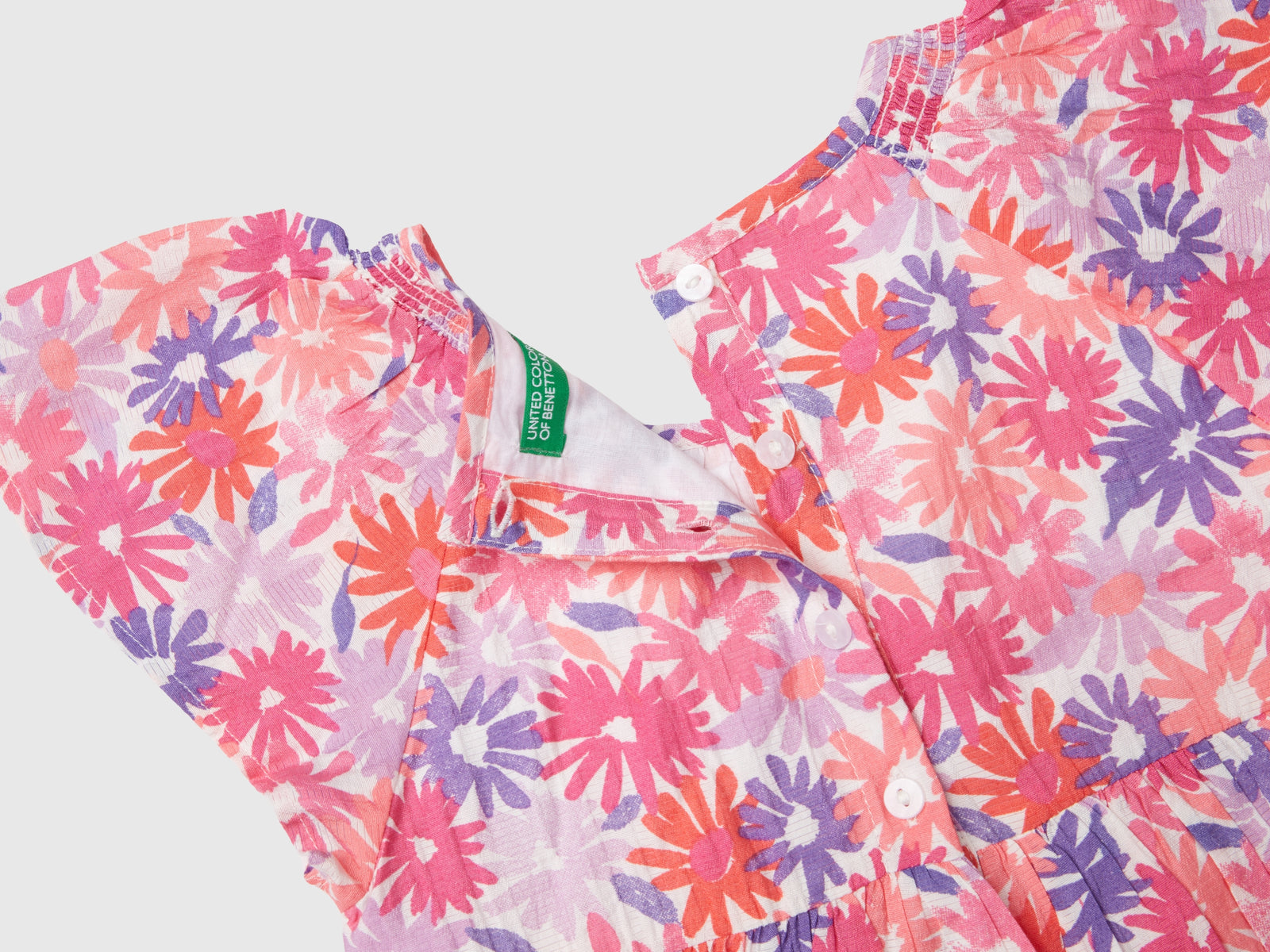 Vestido con estampado floral da bimba multi-color 2 | Benetton Outlet