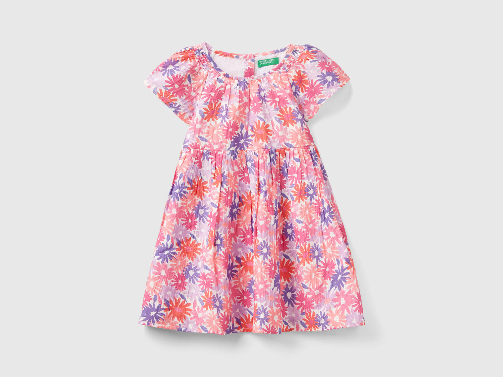 Vestido con estampado floral da bimba multi-color | Benetton Outlet