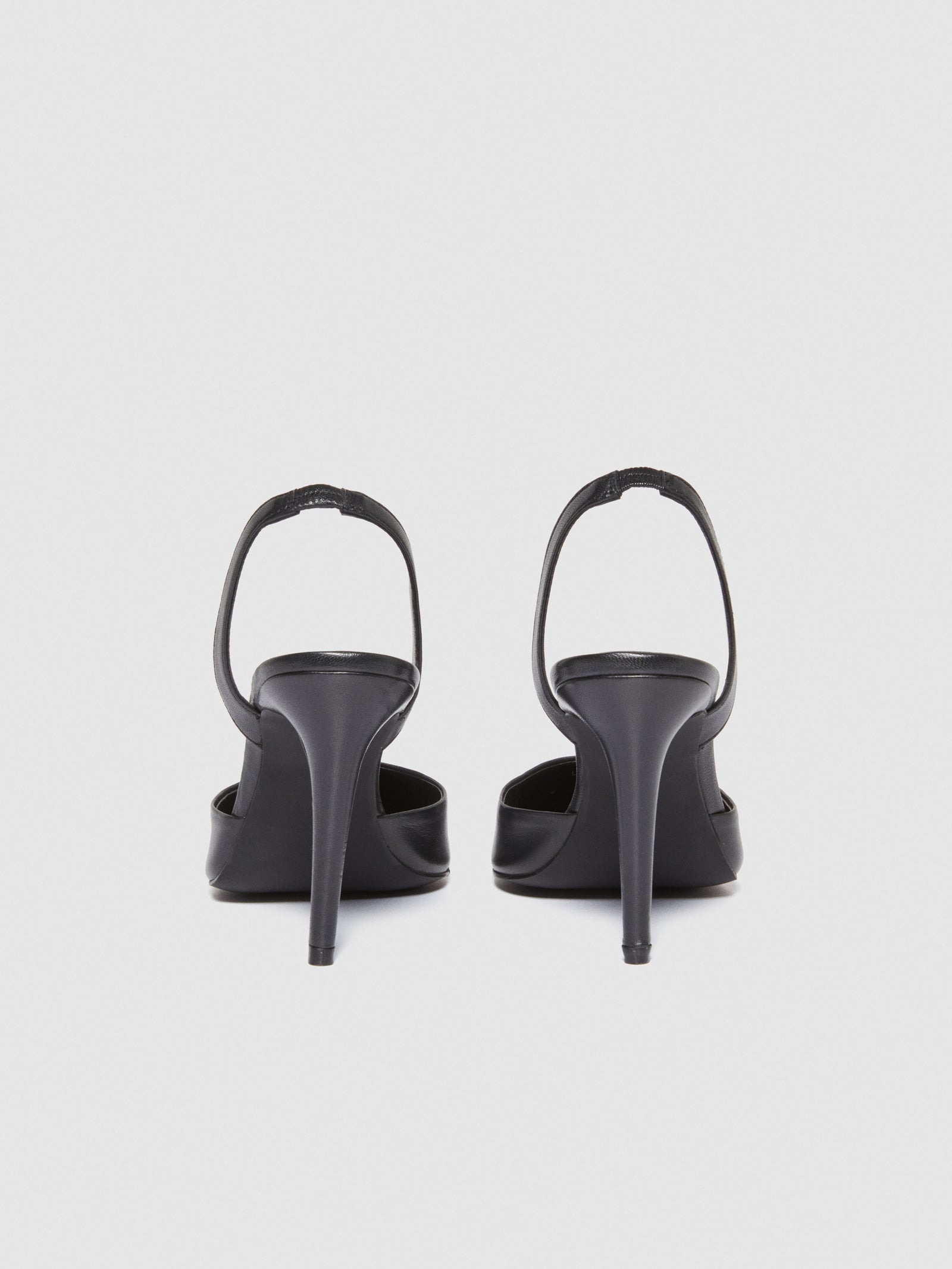 Slingback in pelle da donna nero 2 | Sisley Outlet