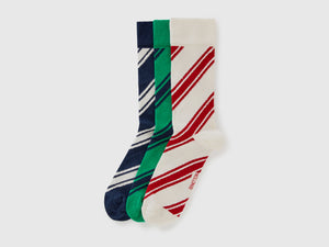 Calzini lunghi a righe regimental