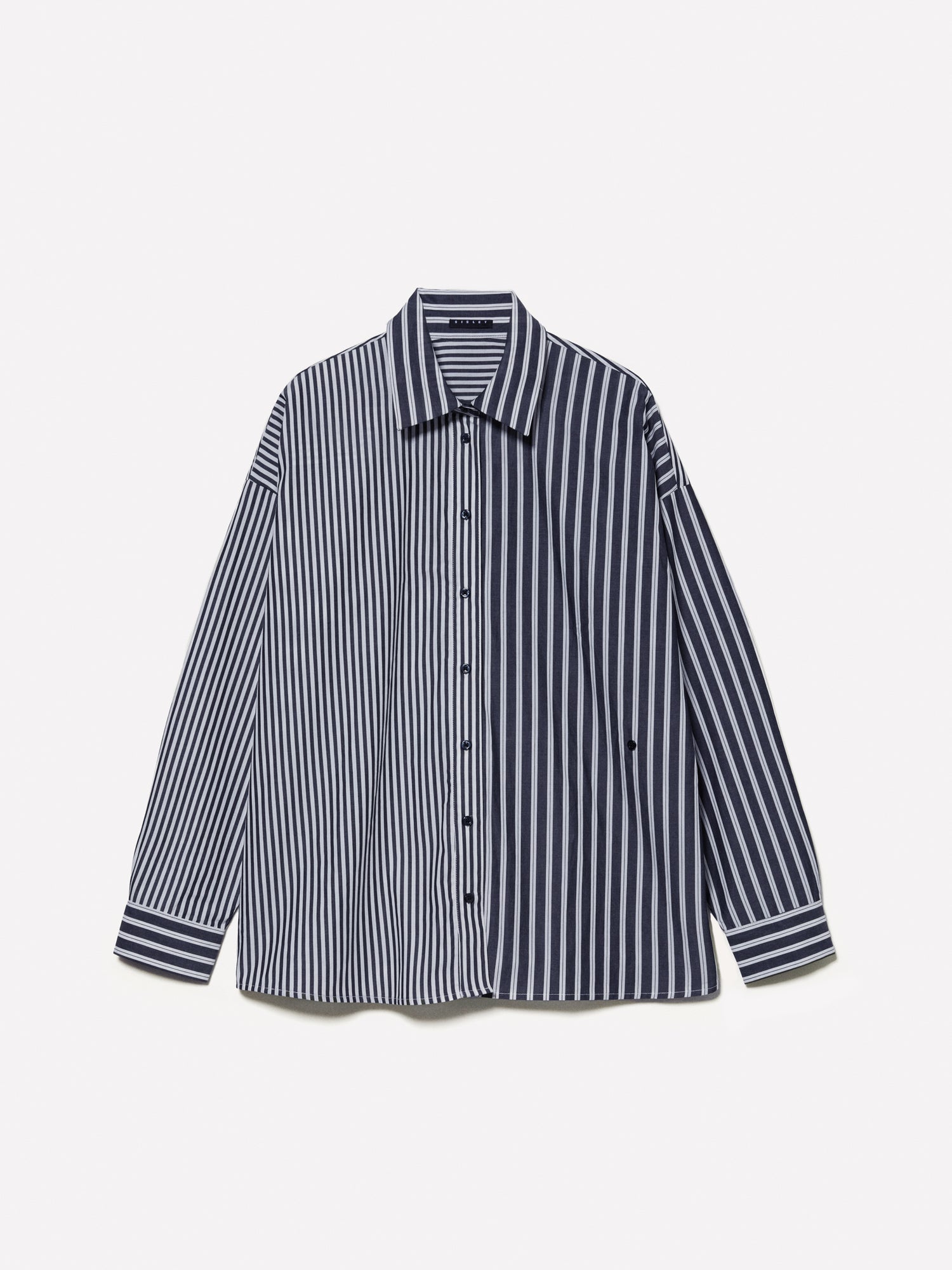 Camicia over a righee e da donna grigio | Sisley Outlet