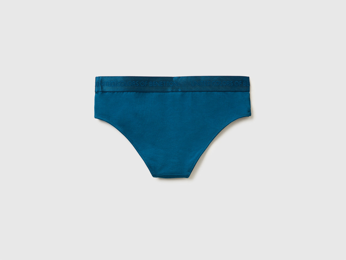 Slip fianco alto in cotone stretch