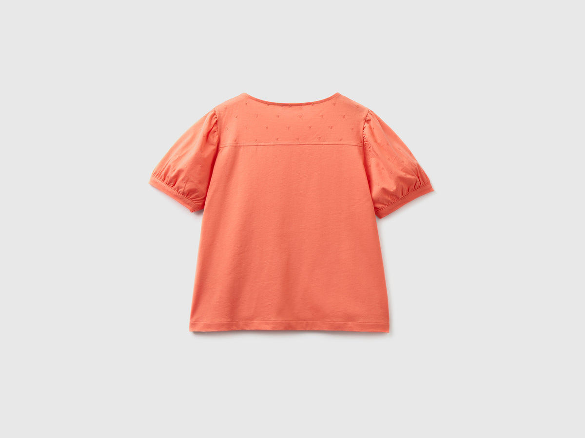 T-shirt girocollo realizzata in puro cotone leggero