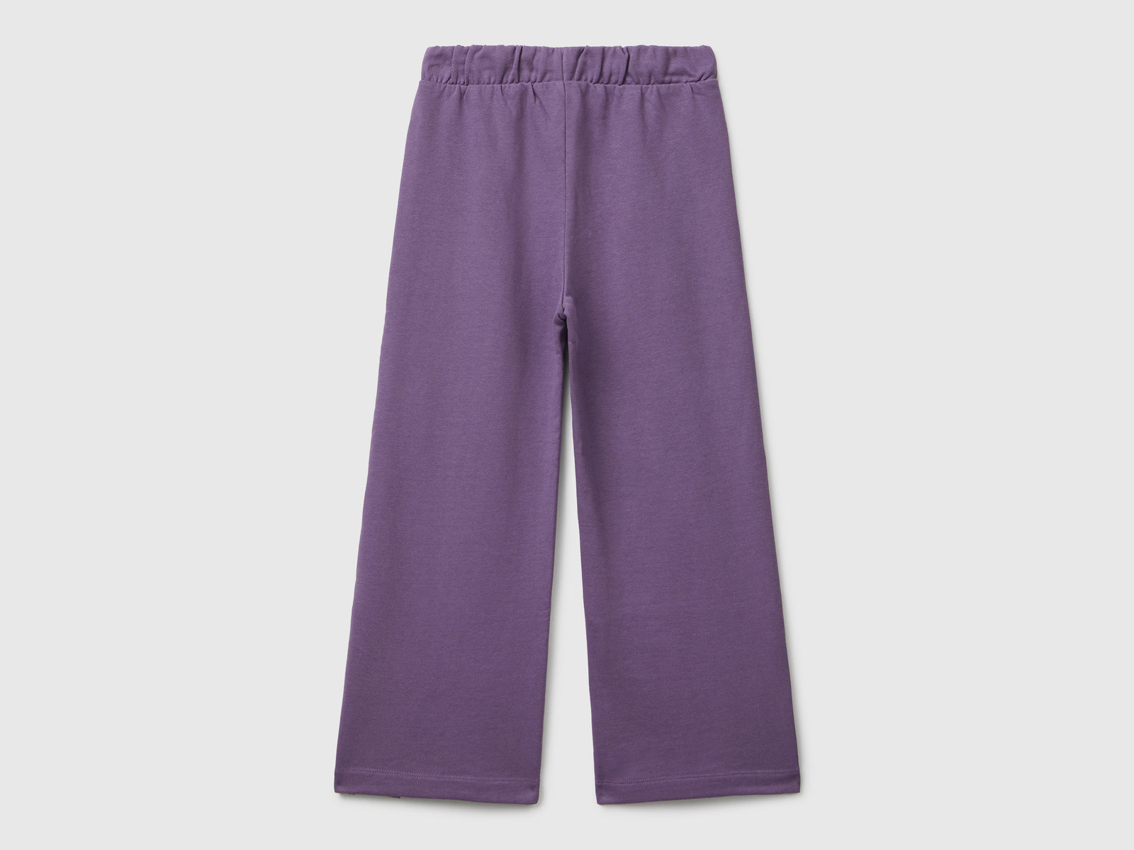 Pantaloni ampi in felpa da bambina viola 2 | Benetton Outlet