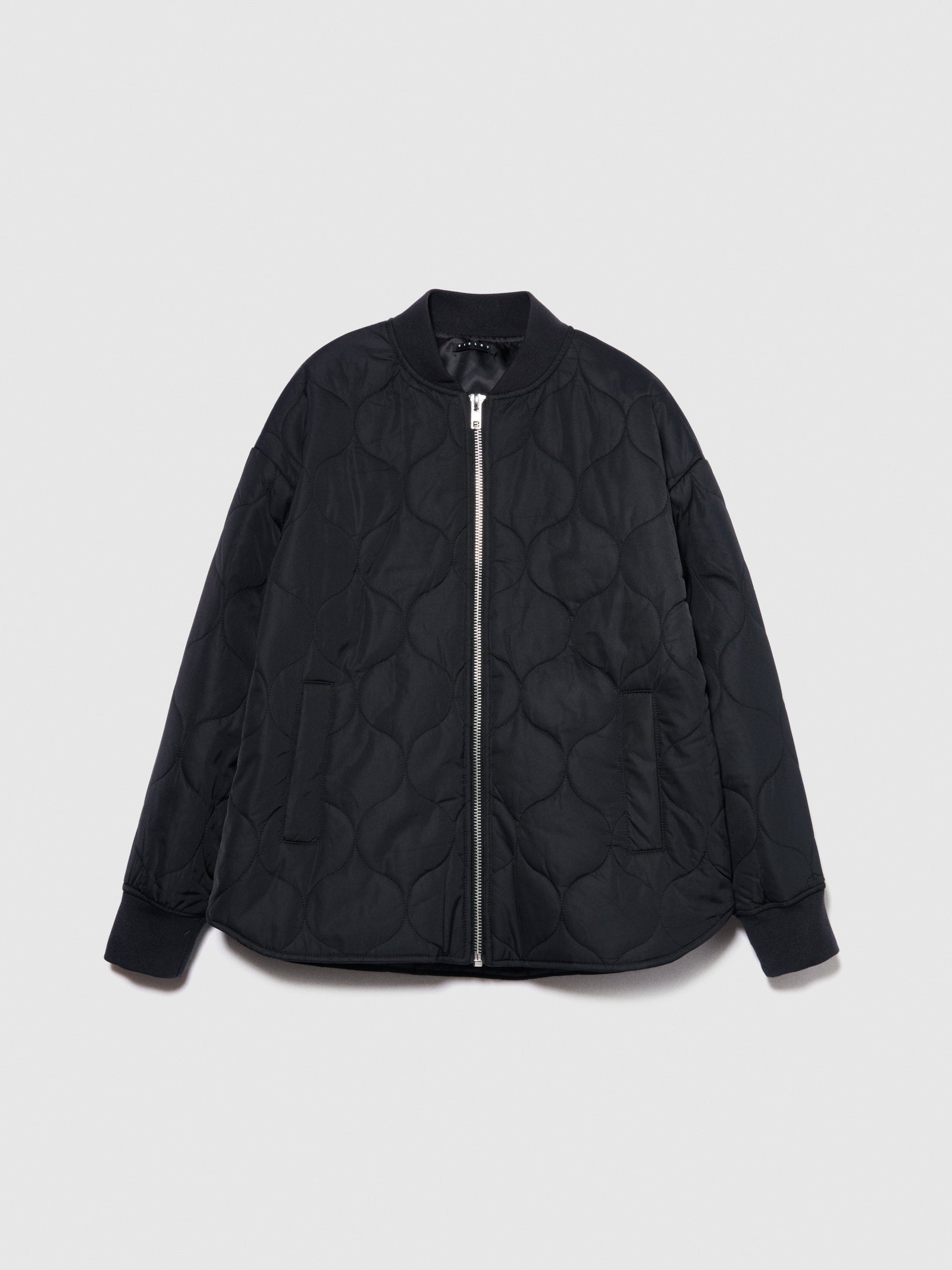 Bomber imbottito over fit da donna nero | Sisley Outlet