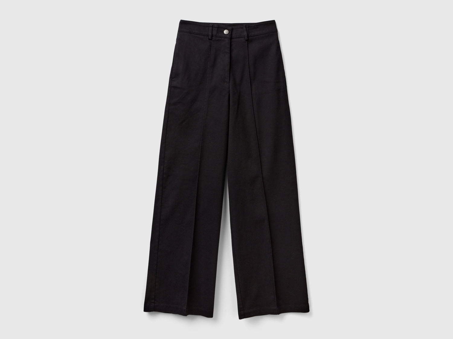 Pantaloni con gamba ampia da donna nero | Benetton Outlet