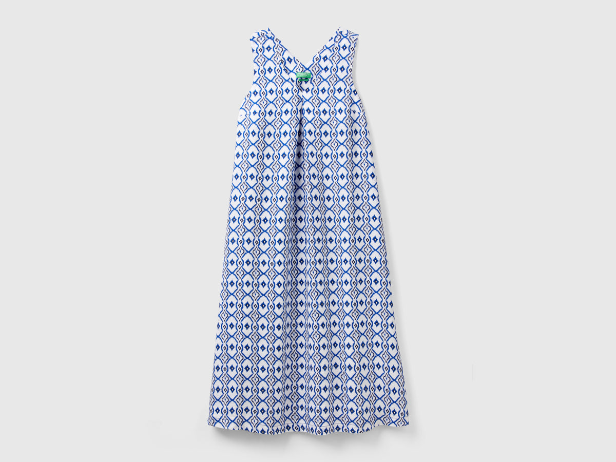 Vestito in lino stampato