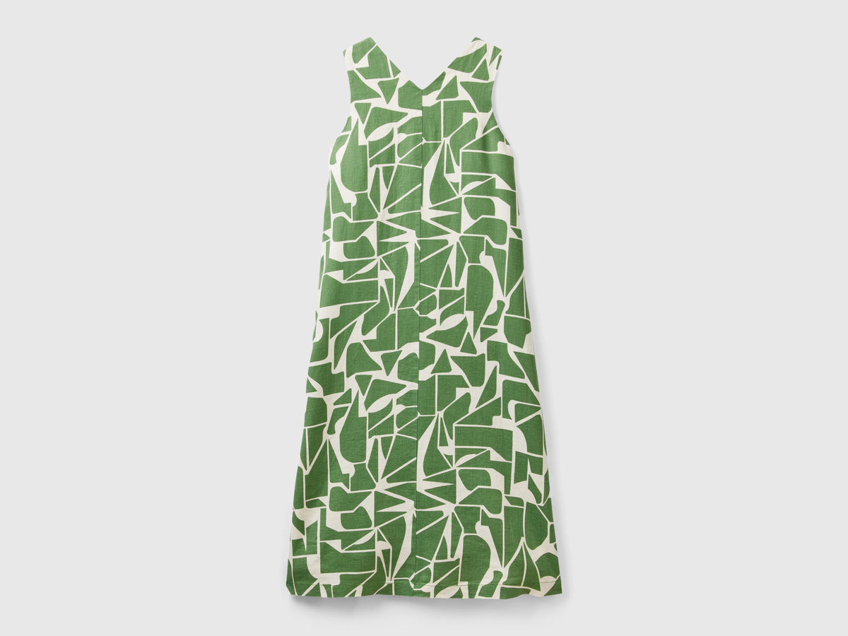Vestito in lino stampato