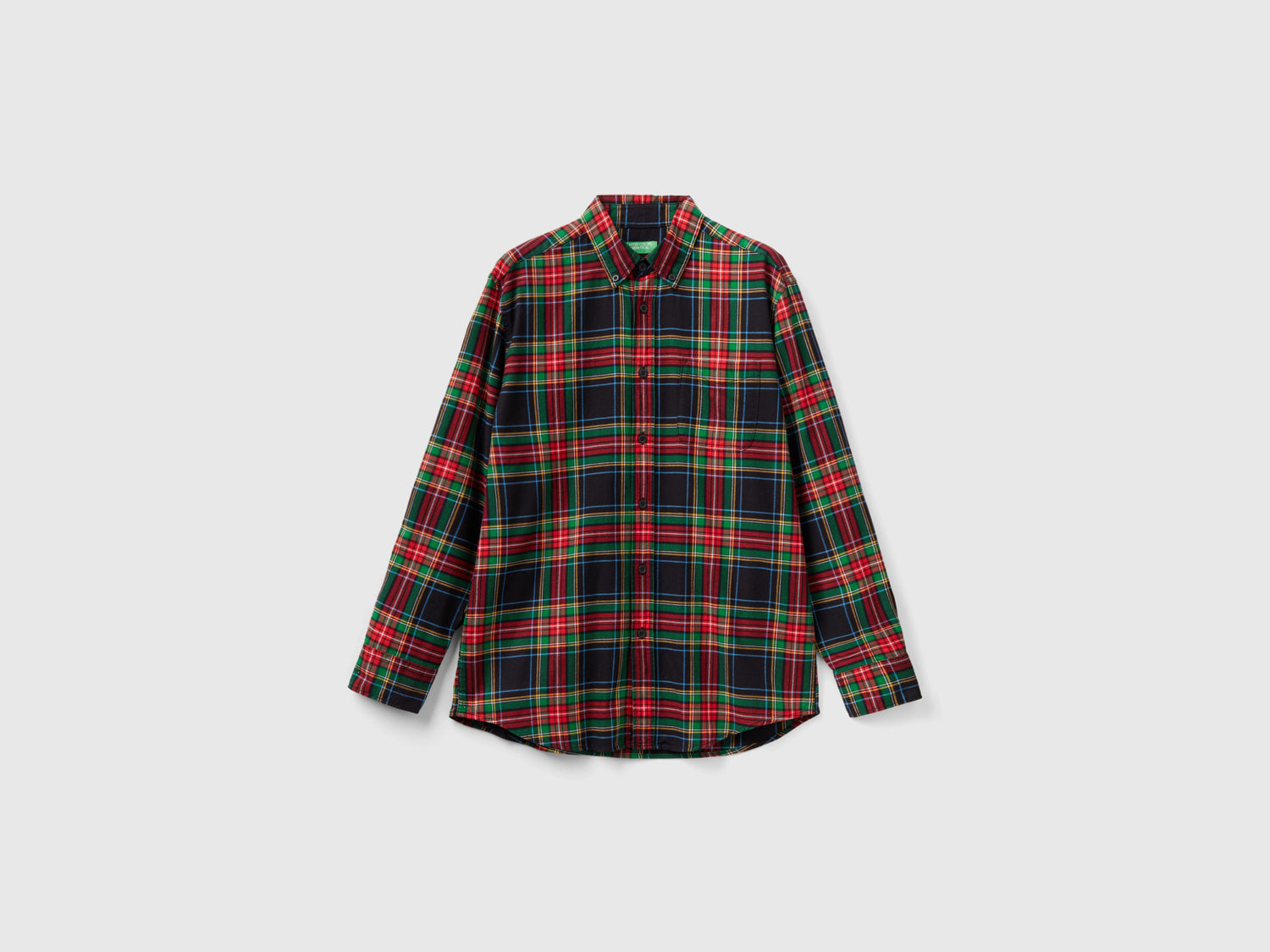 Camicia di flanella a quadri da uomo multi-color | Benetton Outlet