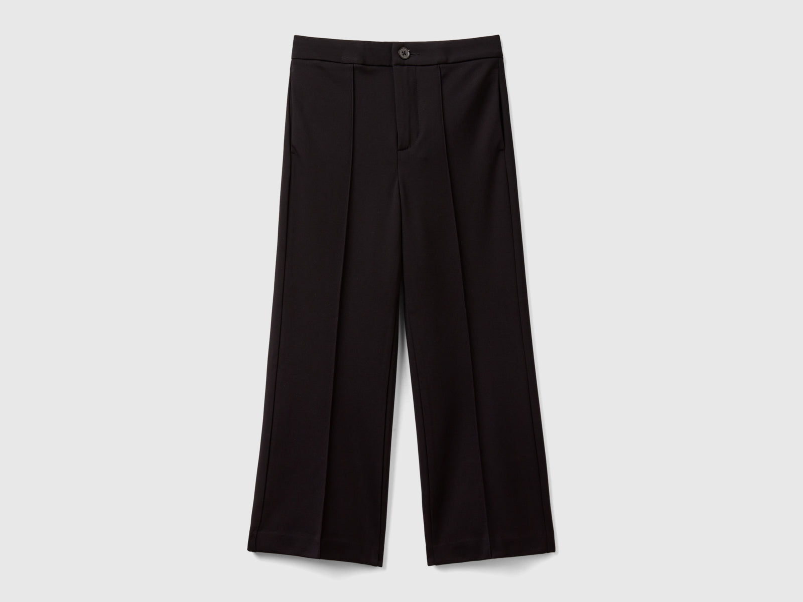 Pantaloni eleganti da bambina nero | Benetton Outlet