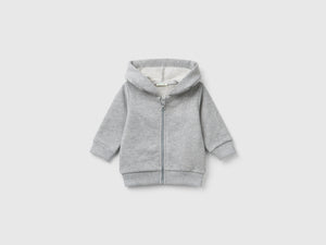 Felpa con cappuccio in cotone bio