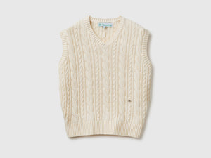 Gilet con trecce