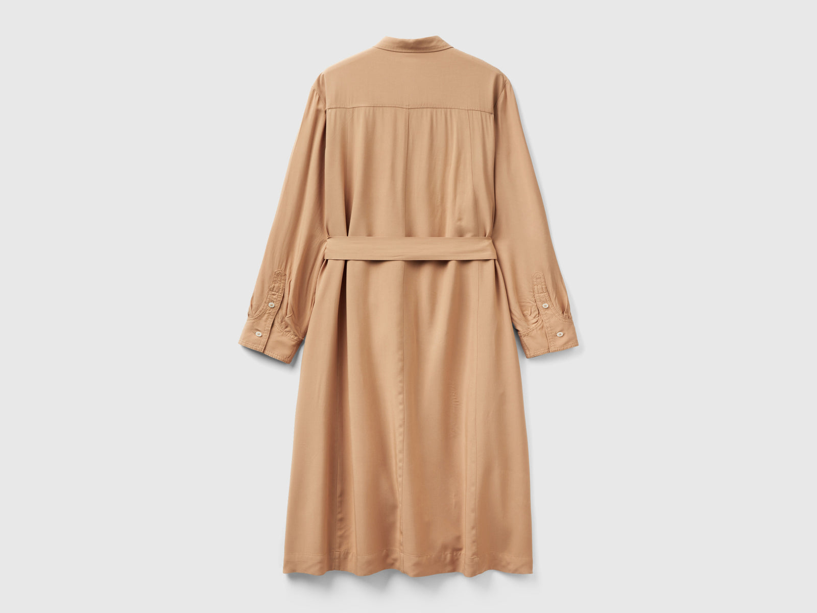 Chemisier in viscosa da donna cammello 2 | Benetton Outlet