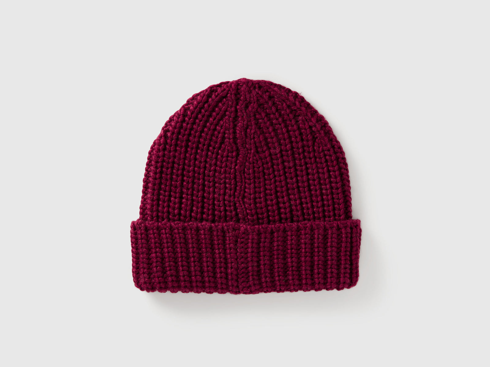 Berretto in misto lana da bambino bordeaux 2 | Benetton Outlet