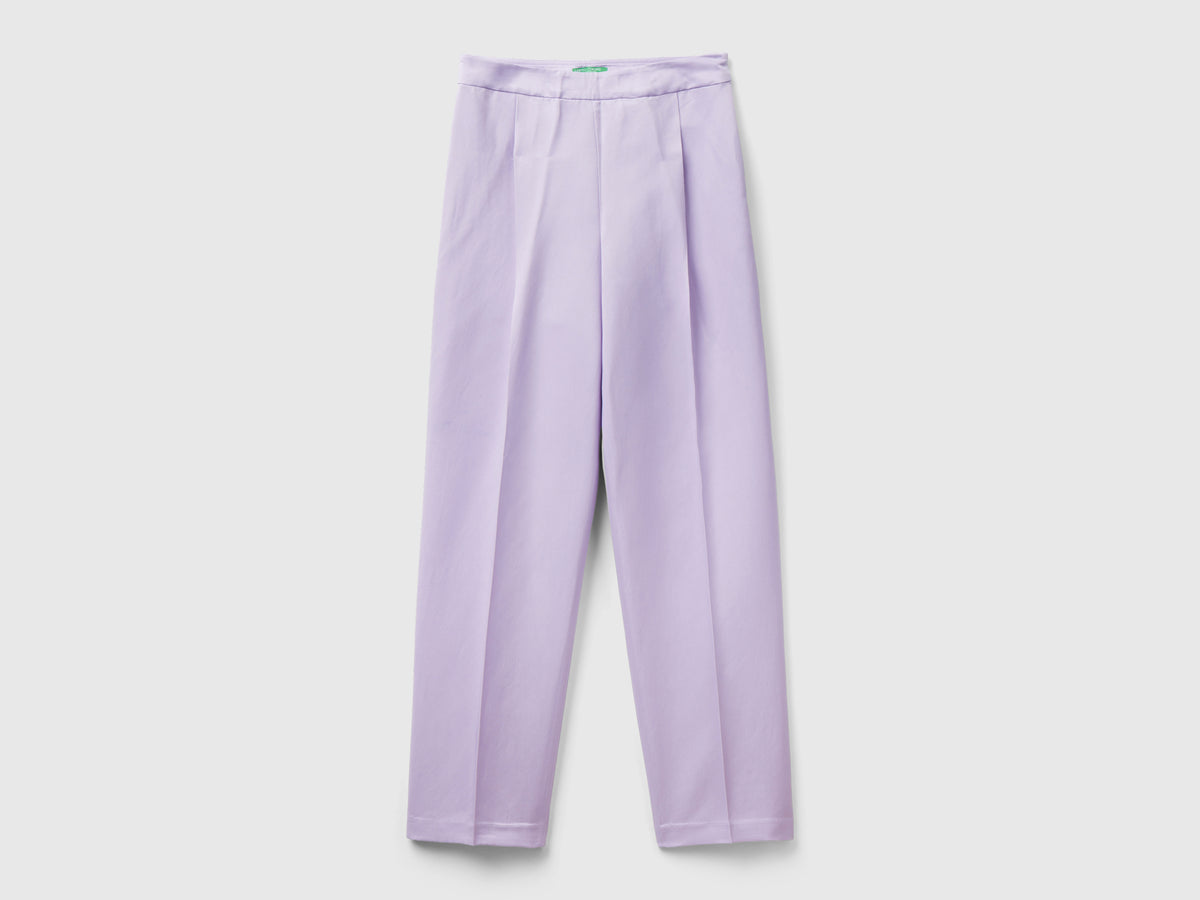 Pantaloni effetto satin