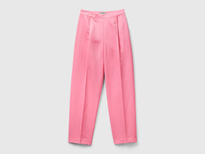 Pantaloni effetto satin
