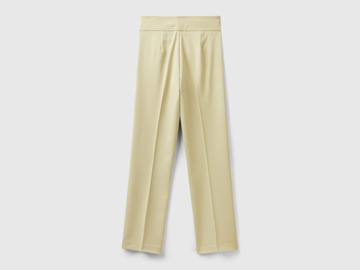 Pantaloni in misto viscosa stretch