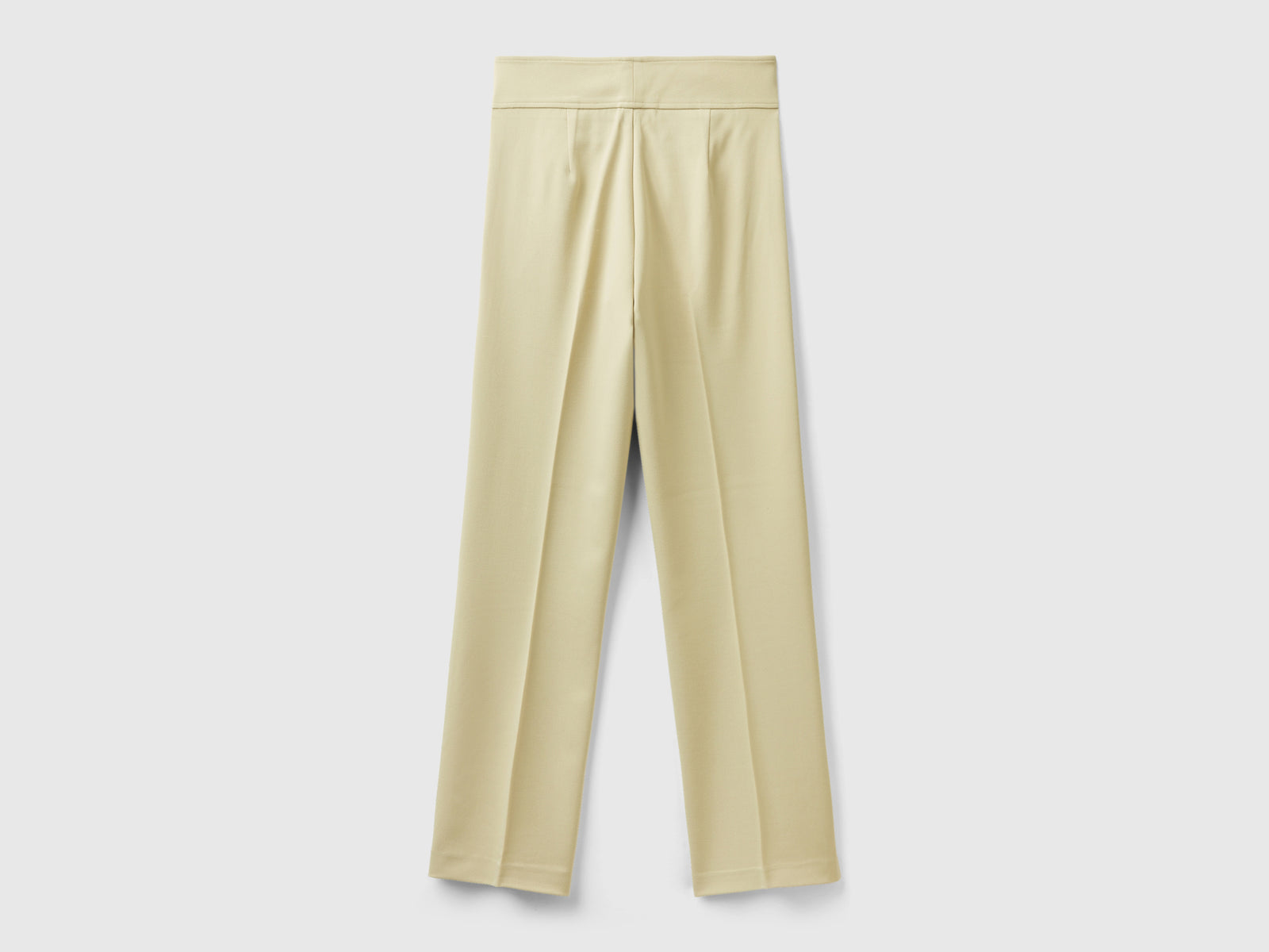 Pantaloni in misto viscosa stretch da donna beige 2 | Benetton Outlet