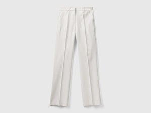 Pantaloni gamba dritta con piega