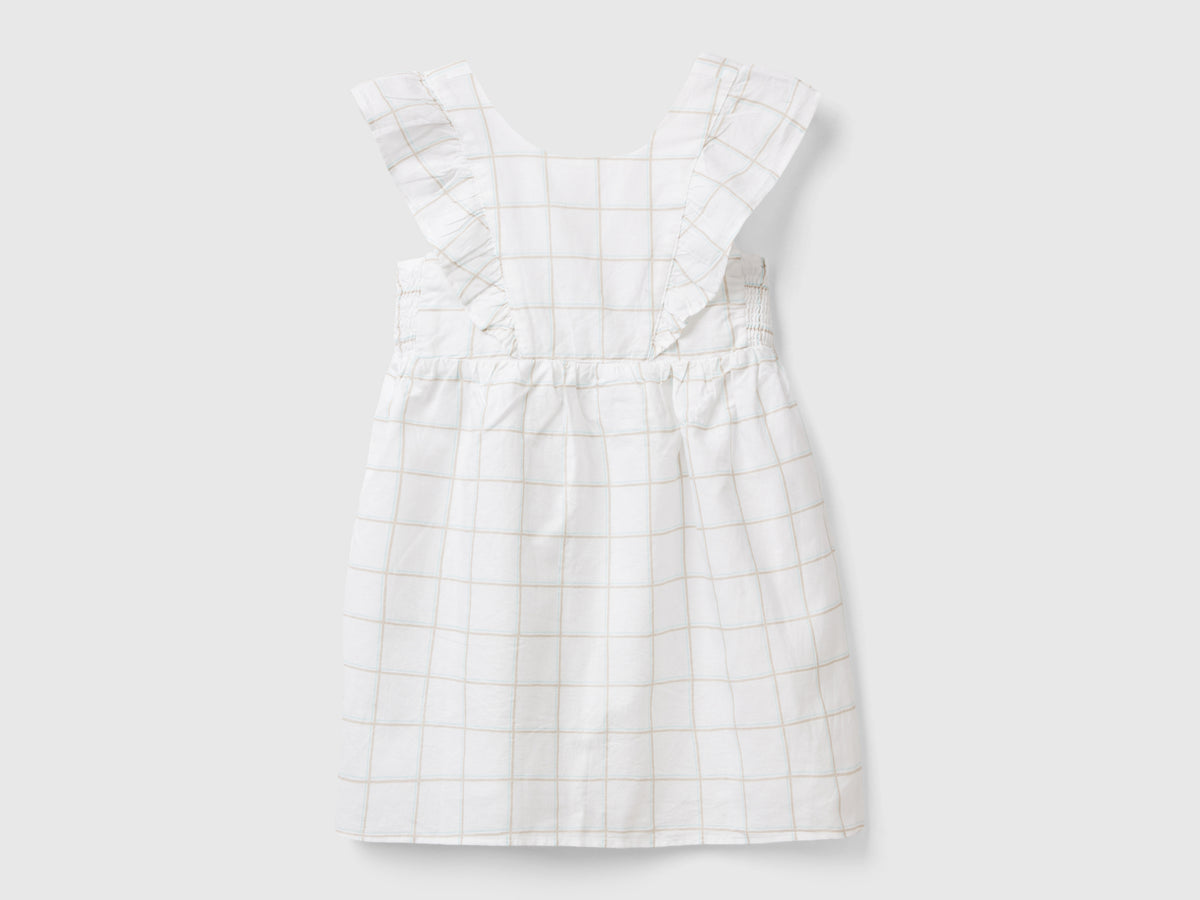Vestito fantasia in misto lino