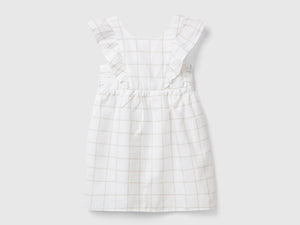 Vestito fantasia in misto lino