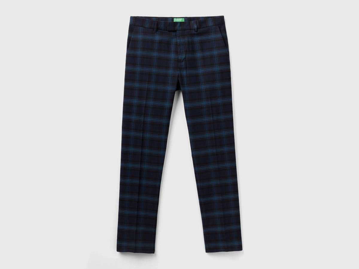 Pantaloni tartan in flanella