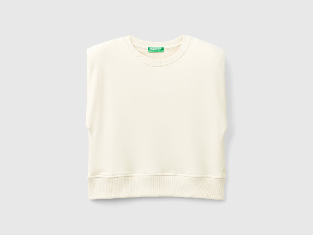 Cropped fleece vest