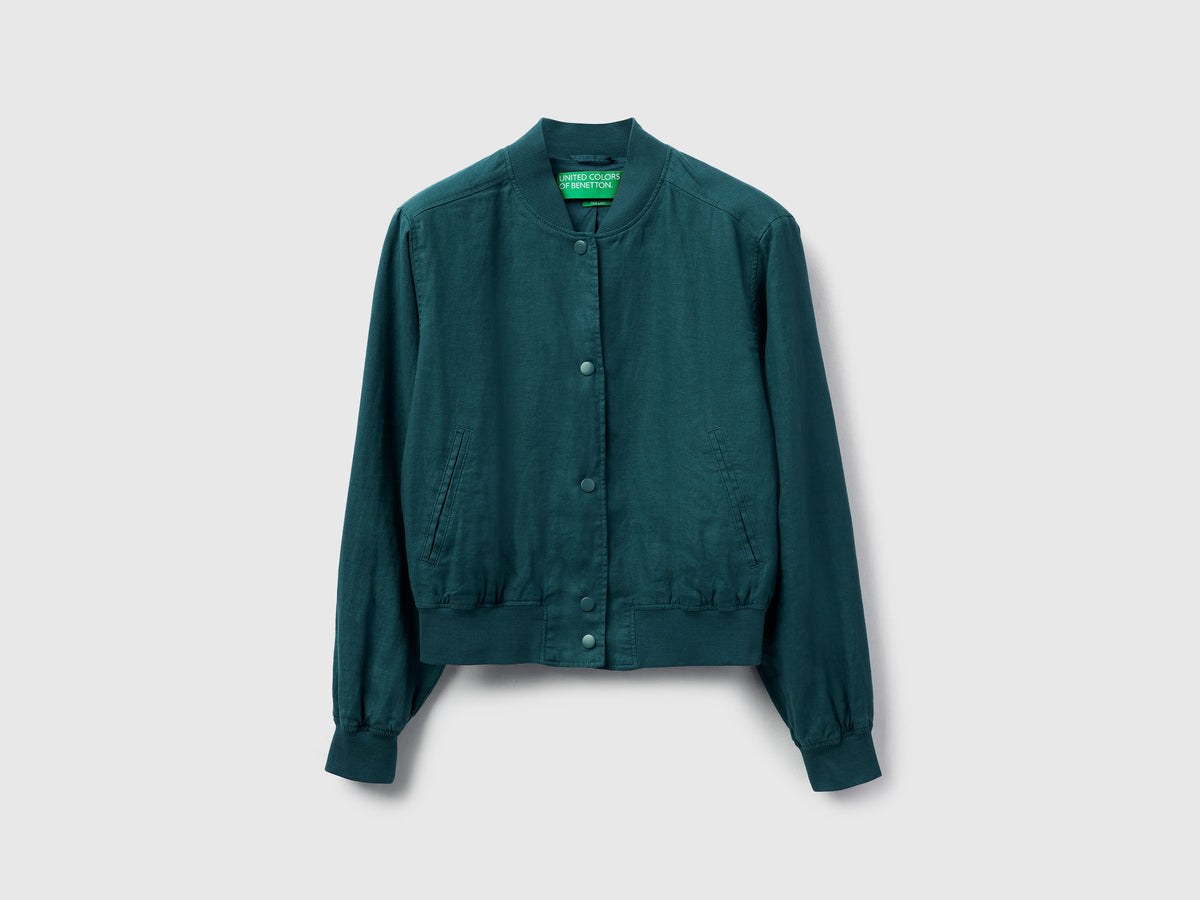 Bomber in 100% lino