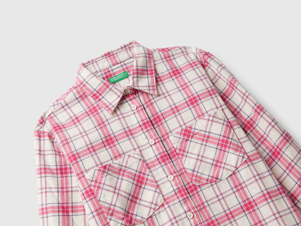 Camicia a quadri con tasche