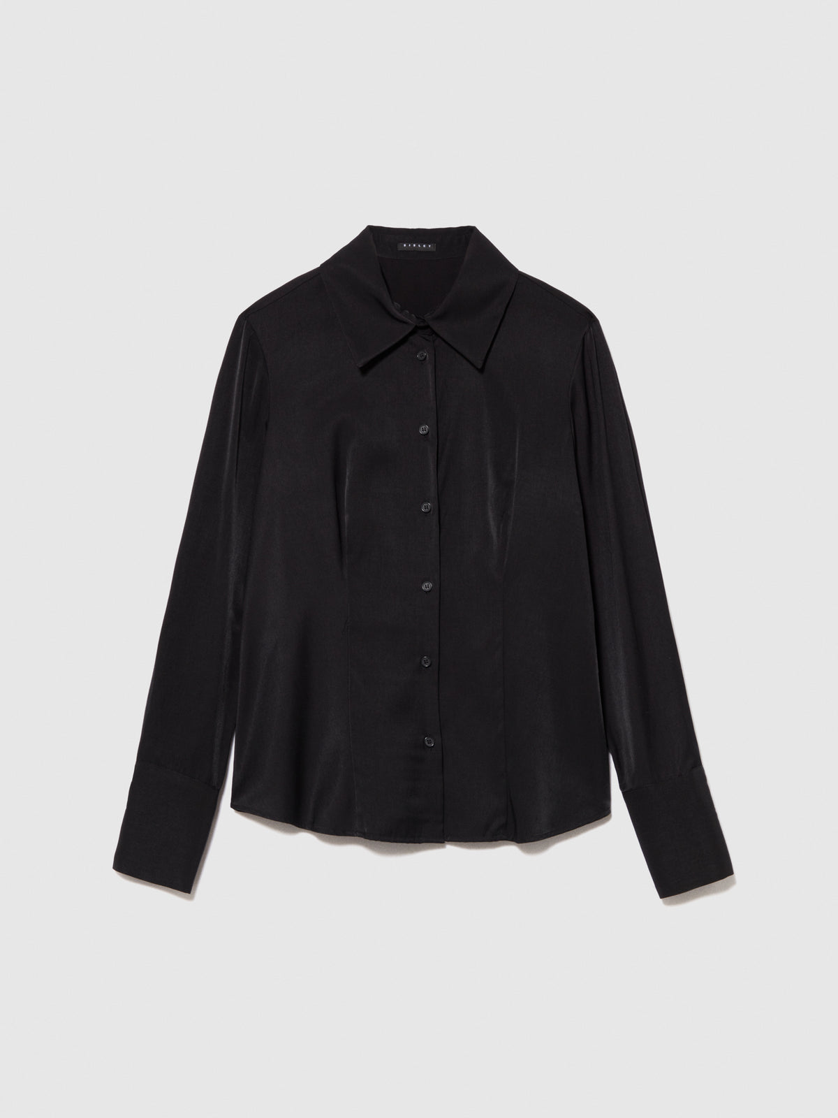 Camicia slim fit in satin