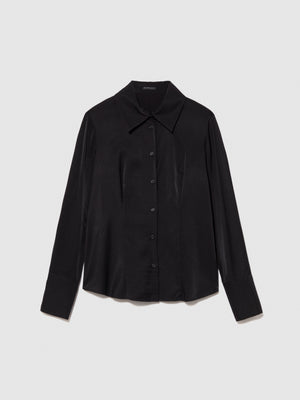 Camicia slim fit in satin