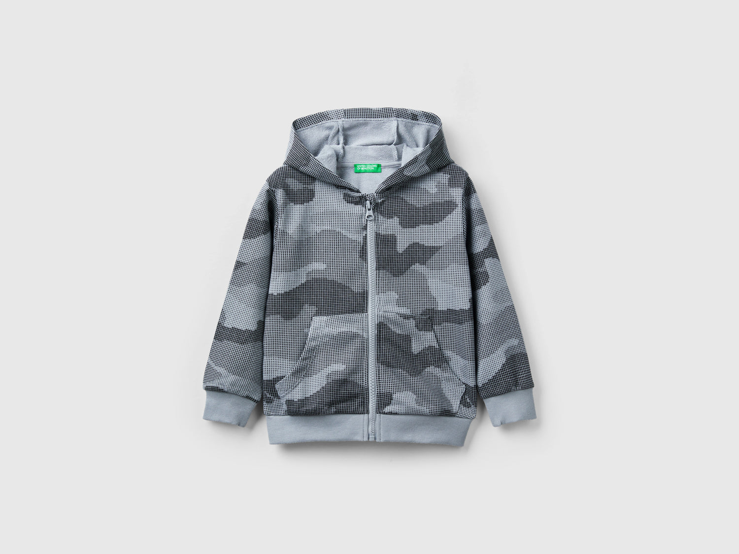 Felpa camouflage da bimbo grigio | Benetton Outlet