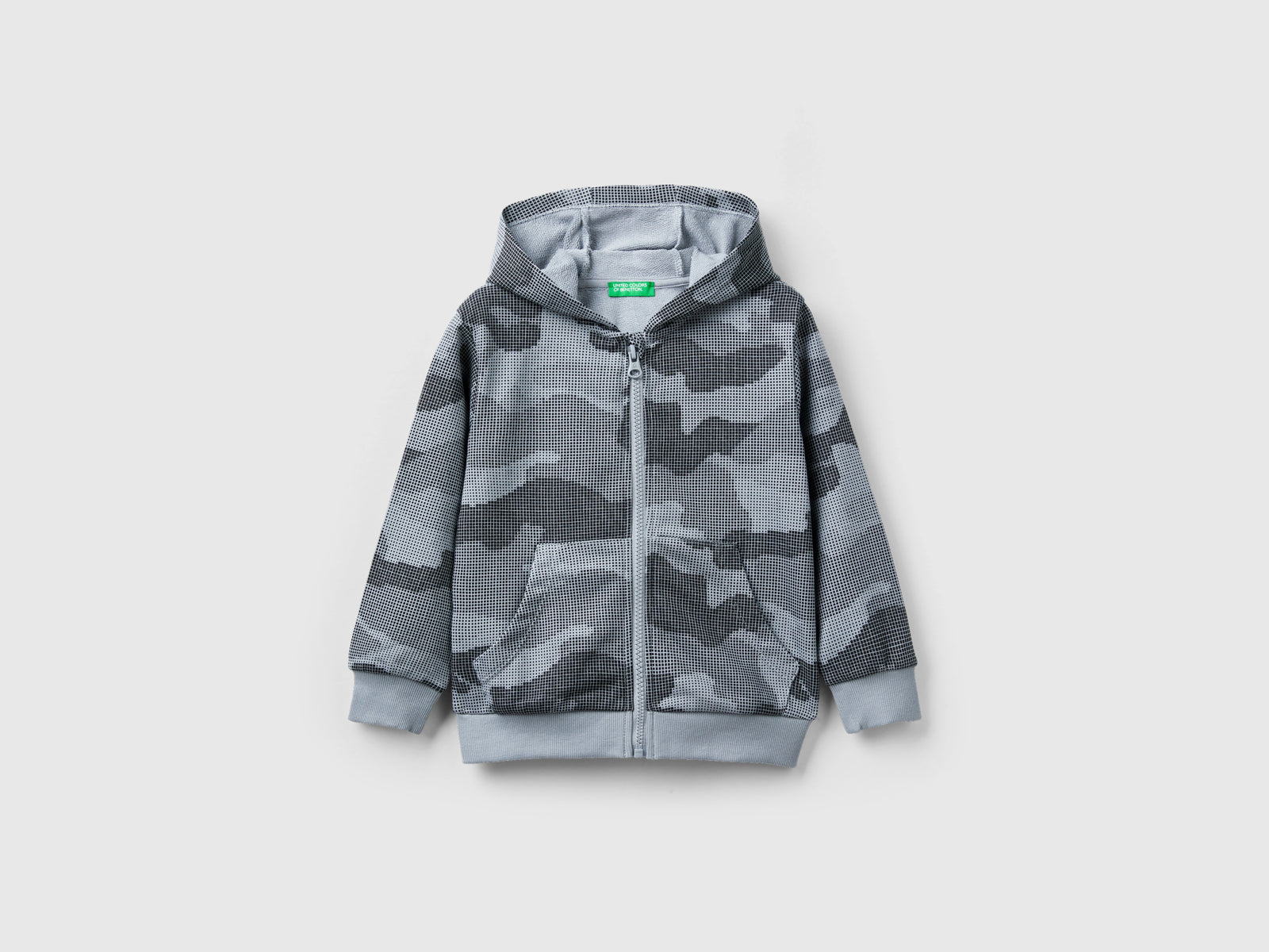 Felpa camouflage da bimbo grigio | Benetton Outlet