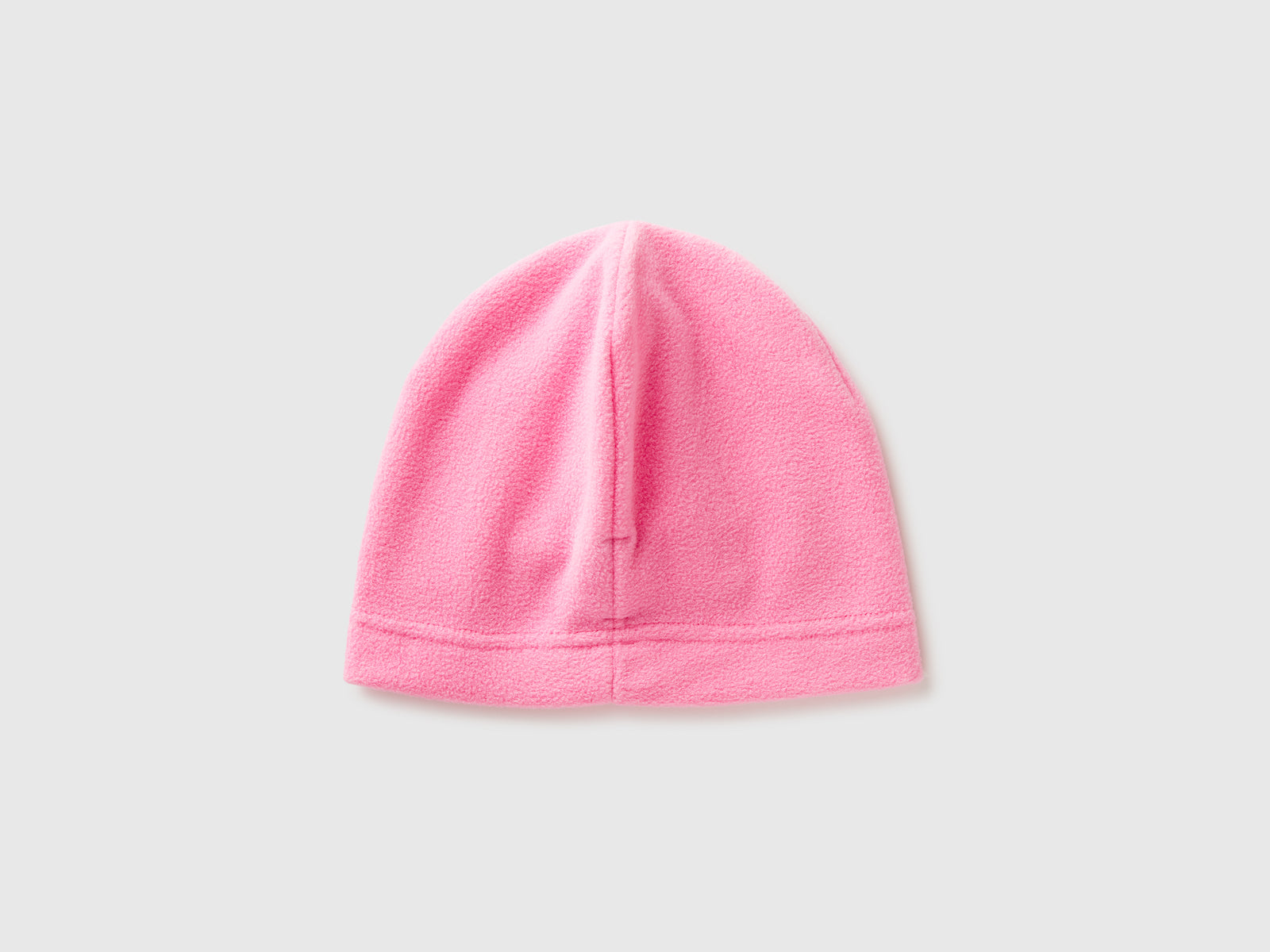 Berretto con logo in pile da bimbo rosa 2 | Benetton Outlet