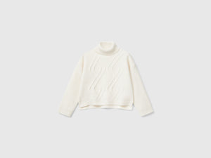 Maglia dolcevita a losanghe