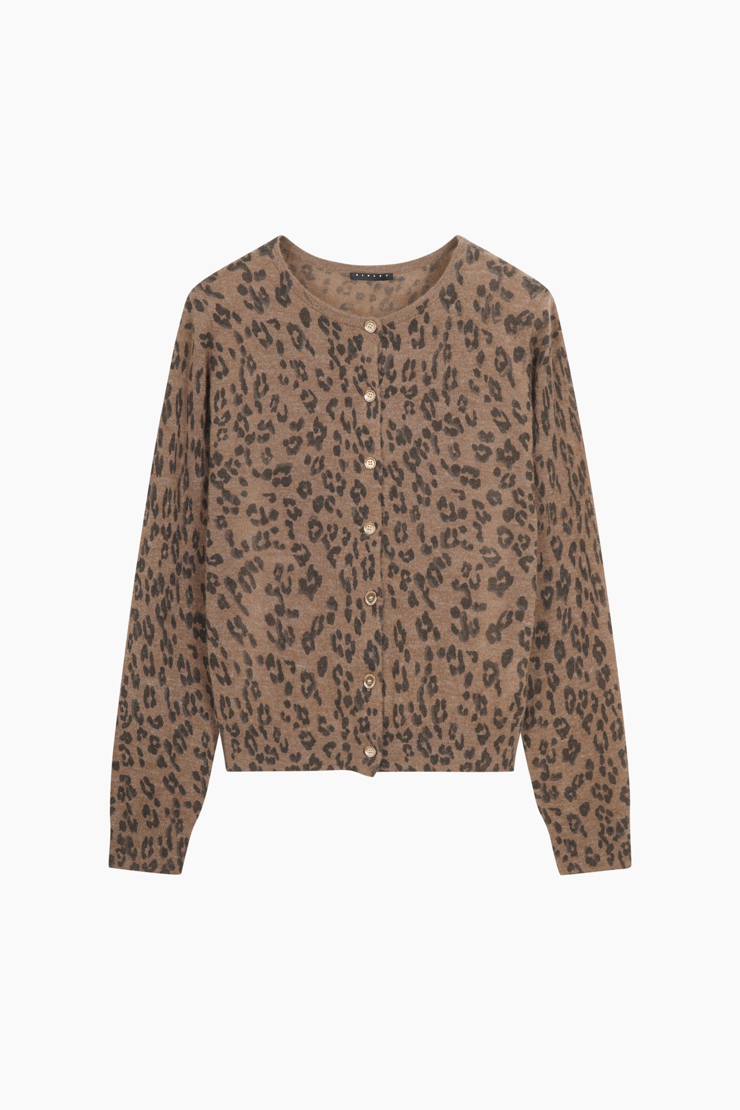 Cardigan animalier da donna marrone | Sisley Outlet
